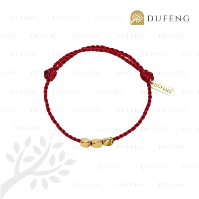 Gelang Yoga Tael Emas Merah Keberuntungan dan Kemakmuran