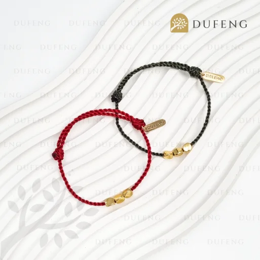 Gelang Yoga Tael Emas Hijau Keberuntungan dan Kemakmuran