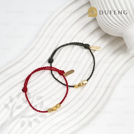 Gelang Yoga Tael Emas Hijau Keberuntungan dan Kemakmuran