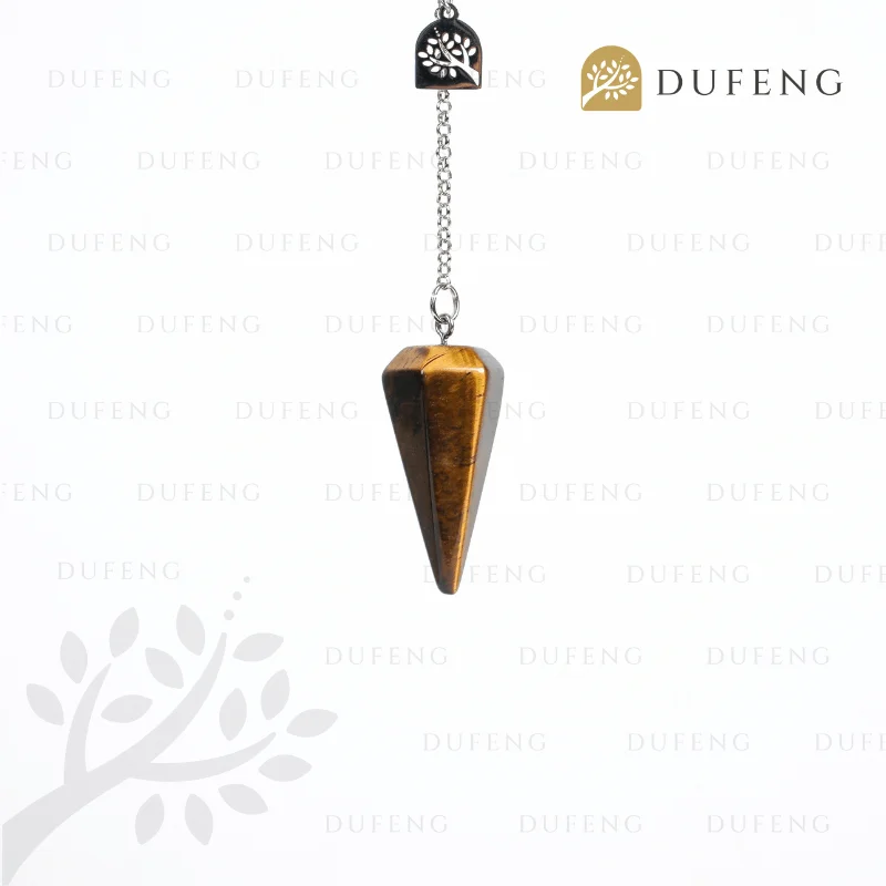 Crystal Pendulum Hexagonal Energy Tiger's Eye