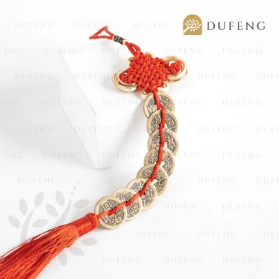 Koin China Ikat 8 Pembawa Rejeki keberuntungan Abadi Fengshui