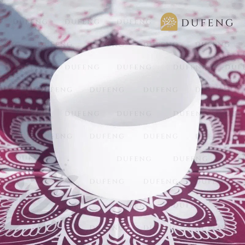 Frosted Quartz Crystal Singing Bowl