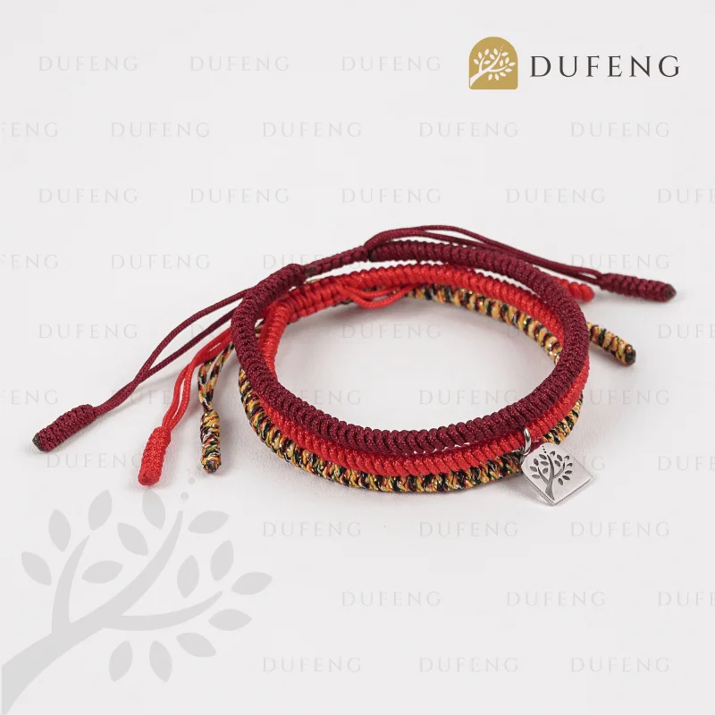 Gelang Tibet Fengshui 3 Warna Pembawa Keberuntungan dan Kemakmuran