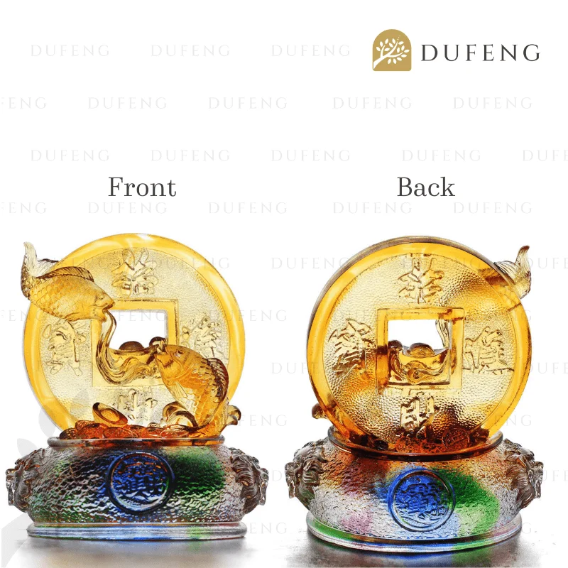 Ancient Wealthy Fish Crystal