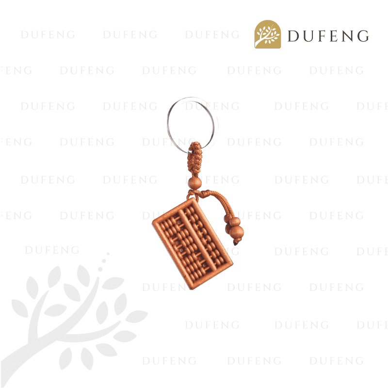 Gantungan Kunci Kayu Sempoa