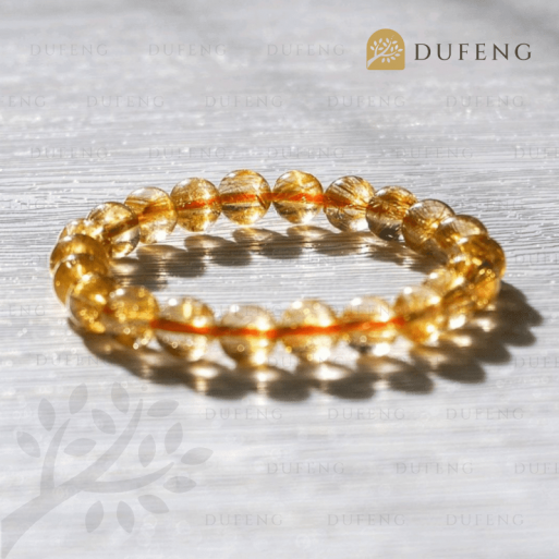 Golden Rutilated Crystal Bracelet