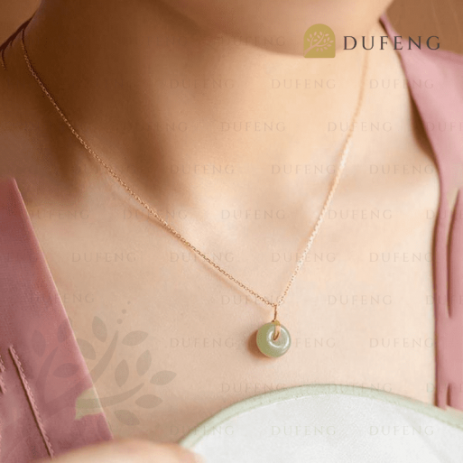 glass jade necklace