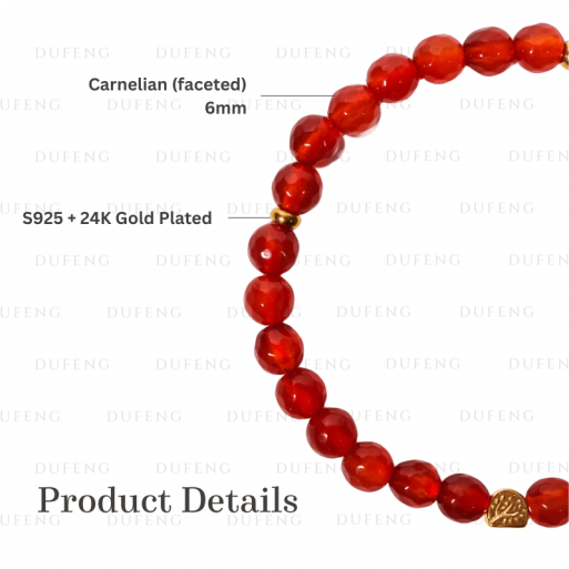 Dufeng – Phoenix’s Heart Carnelian Bracelet