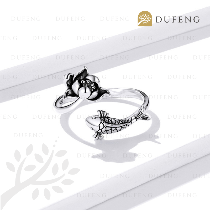 Lucky Koi with Lotus Ring - Image 3