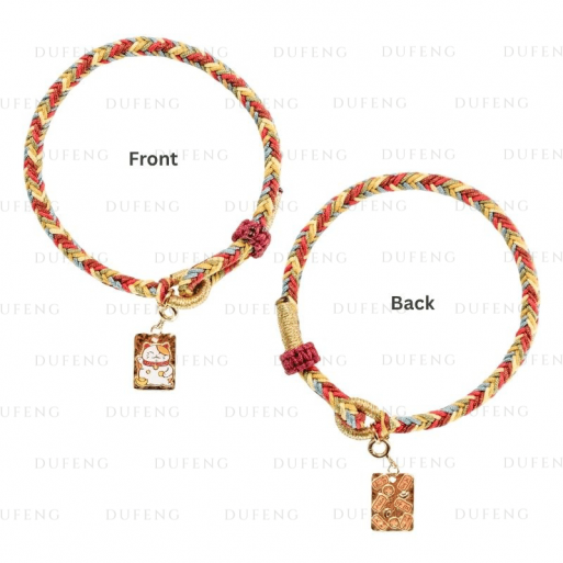 Dufeng – Colorful Lucky Cat Omamori Bracelet