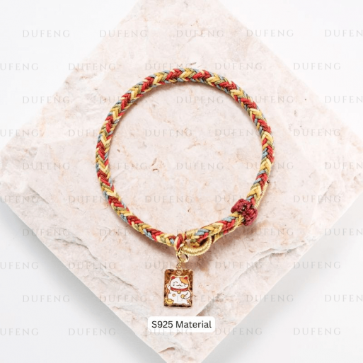 Dufeng – Colorful Lucky Cat Omamori Bracelet