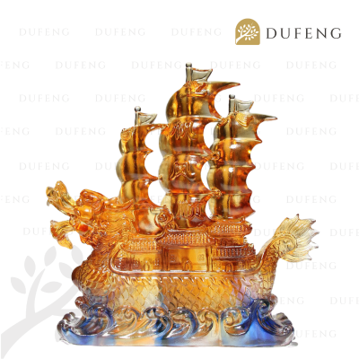 Wealthy Dragon Boat | Kapal Layar Naga Keberuntungan Dekorasi