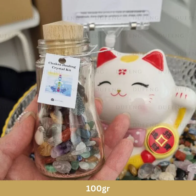 Dufeng - 7 Chakra Crystal Mix in Jar - Image 2