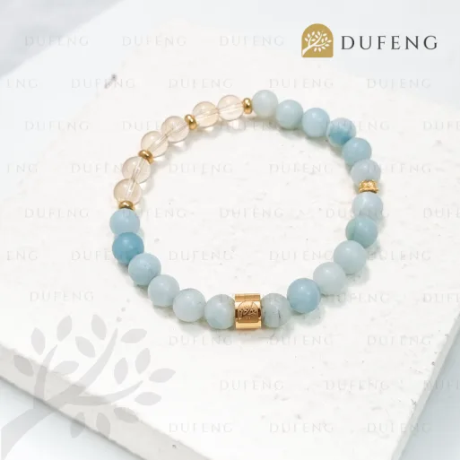 Dufeng - Radiant Lumina Amazonite Citrine Bracelet - Image 3