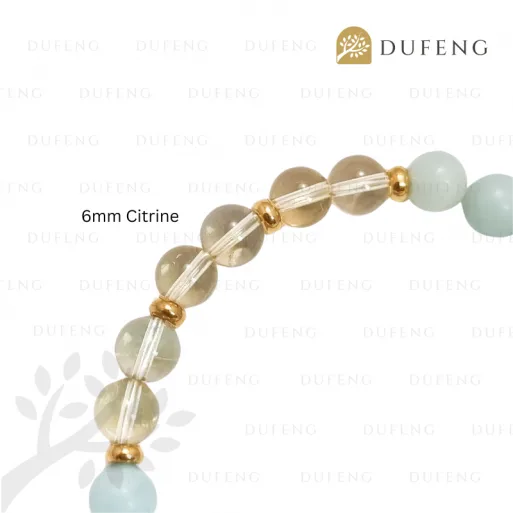 Dufeng - Radiant Lumina Amazonite Citrine Bracelet - Image 4