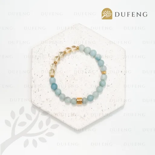 Dufeng - Radiant Lumina Amazonite Citrine Bracelet - Image 5