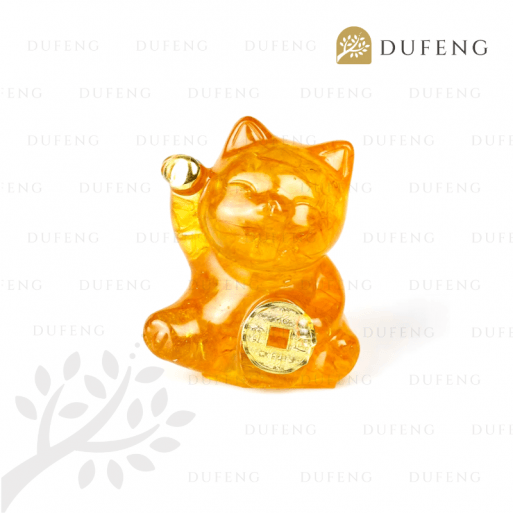 Dufeng - Celestial Lucky Cat Crystal