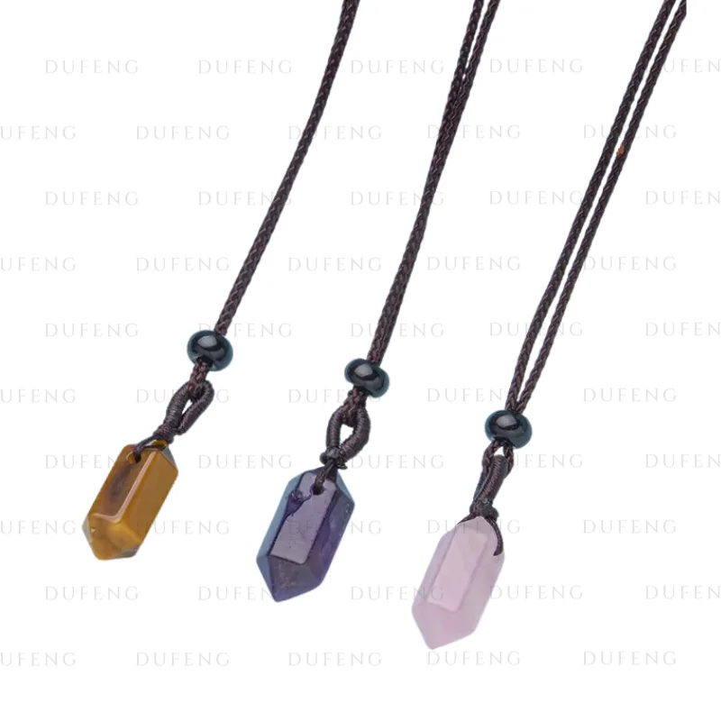 Dufeng - Pure Hex Crystal Necklace - Image 2