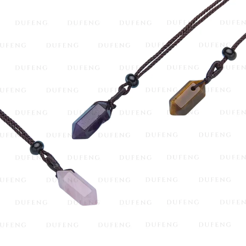 Dufeng - Pure Hex Crystal Necklace - Image 3