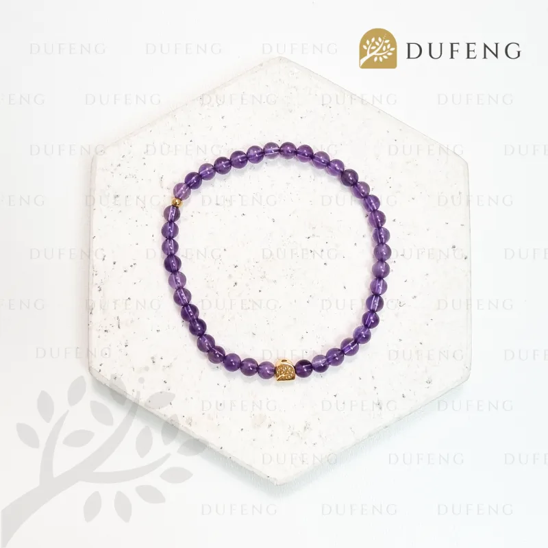 Dufeng - Calming Amethyst 4mm Crystal Bracelet - Image 5