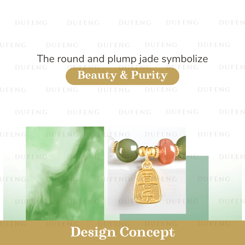 Dufeng - Tranquil Presence Hetian Jade Bracelet - Image 5