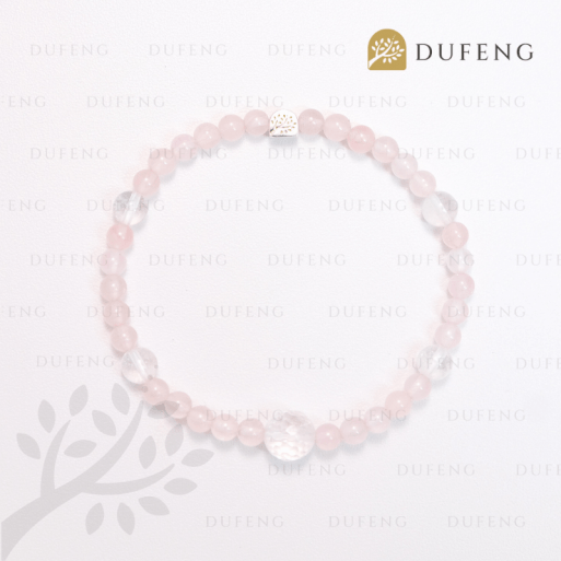 Dufeng - Love's Breath Rose Quartz Bracelet