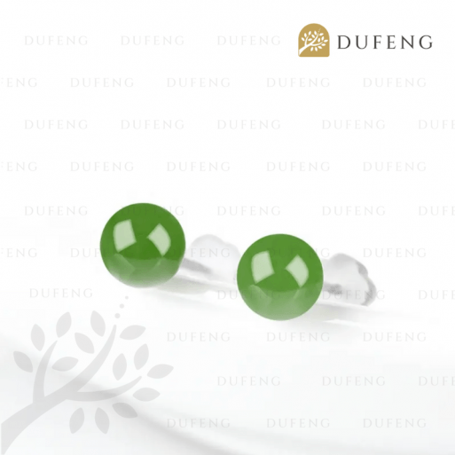 Dufeng - Hetian Jade Whisper S925 Earrings - Image 2