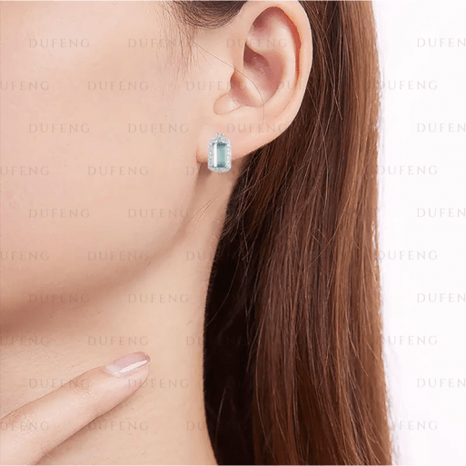 Dufeng - Blue Water Ethereal Grace S925 Earrings - Image 4