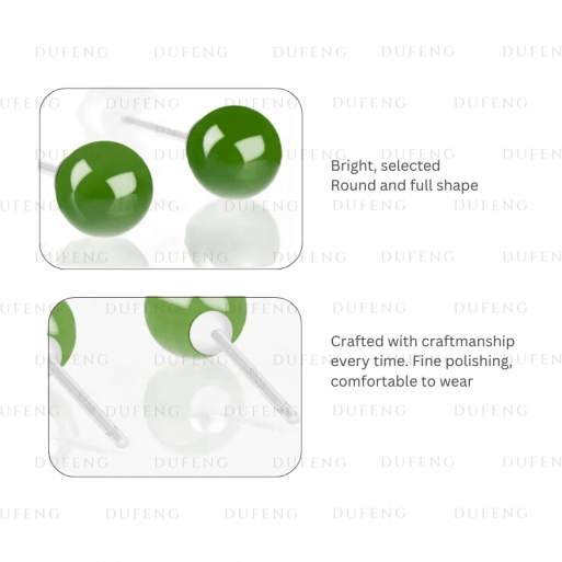 Dufeng - Hetian Jade Whisper S925 Earrings - Image 4