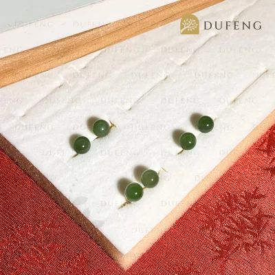 Dufeng - Hetian Jade Whisper S925 Earrings