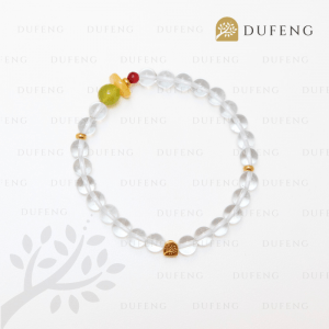 Dufeng - Lustrous Bloom Clear Quartz Crystal Bracelet