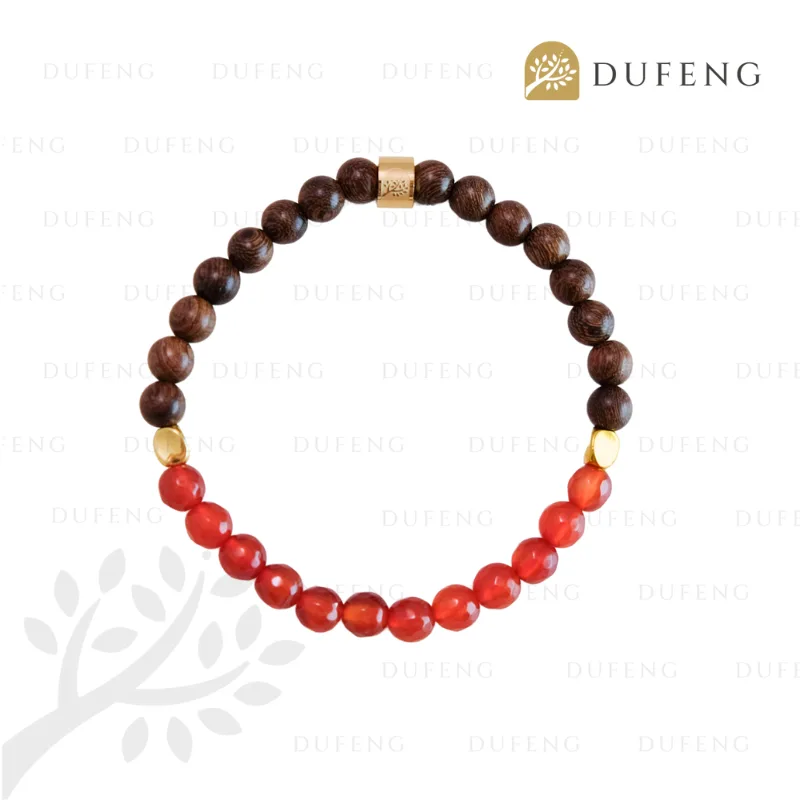 Dufeng - Emberwood Grace Carnelian Crystal Bracelet