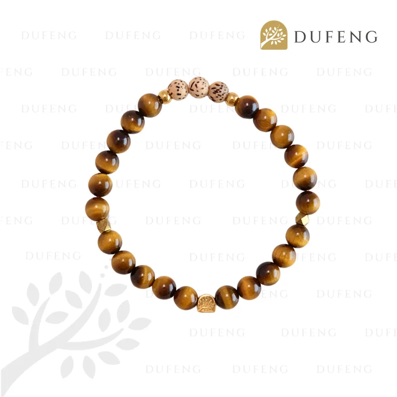Dufeng - Roots and Reflections Tiger's Eye Crystal Bracelet