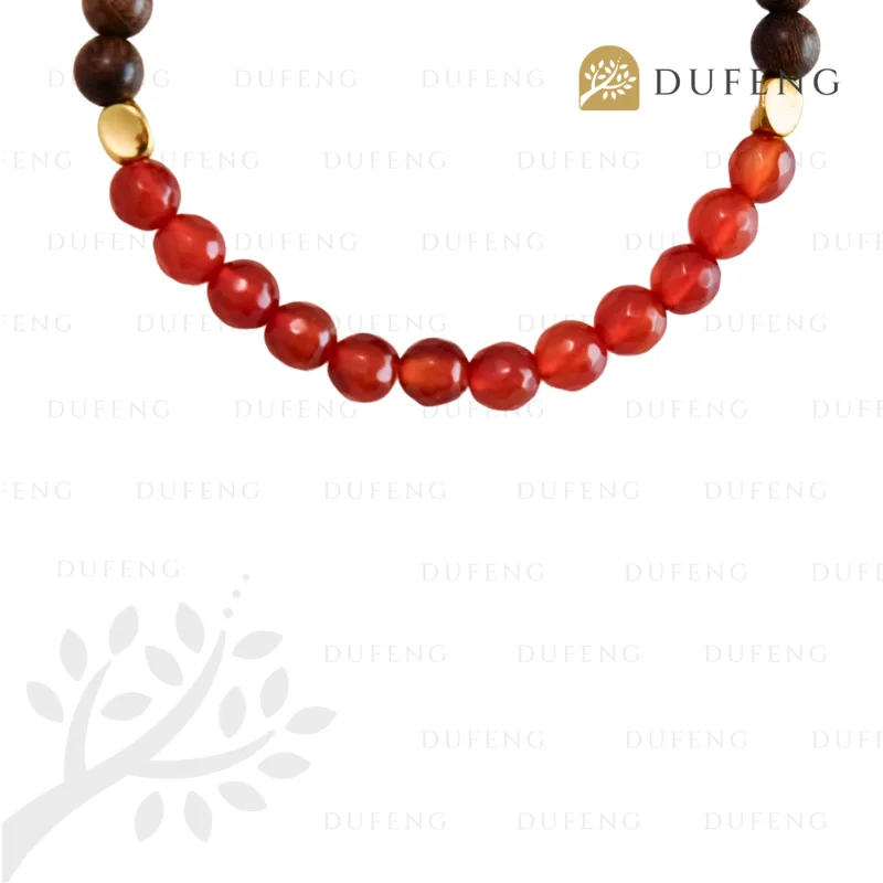 Dufeng - Emberwood Grace Carnelian Crystal Bracelet - Image 2