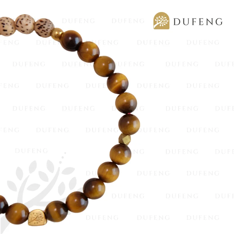 Dufeng - Roots and Reflections Tiger's Eye Crystal Bracelet - Image 2
