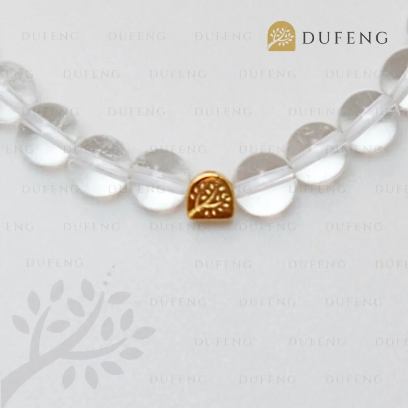Dufeng - Lustrous Bloom Clear Quartz Crystal Bracelet - Image 3