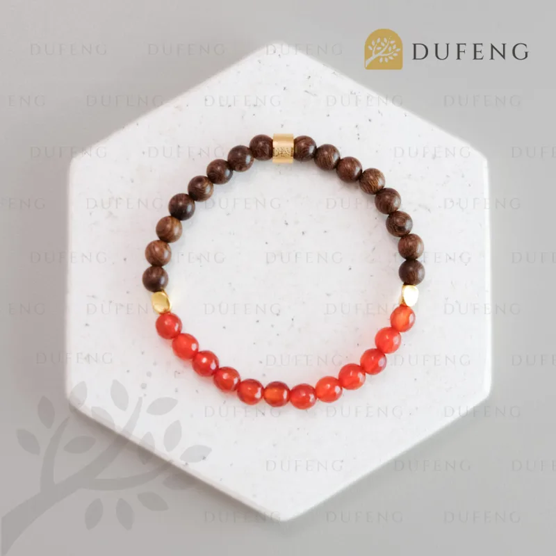 Dufeng - Emberwood Grace Carnelian Crystal Bracelet - Image 4