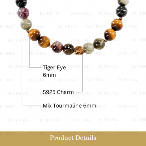 Dufeng – Lavish Tourmaline Crystal Bracelet
