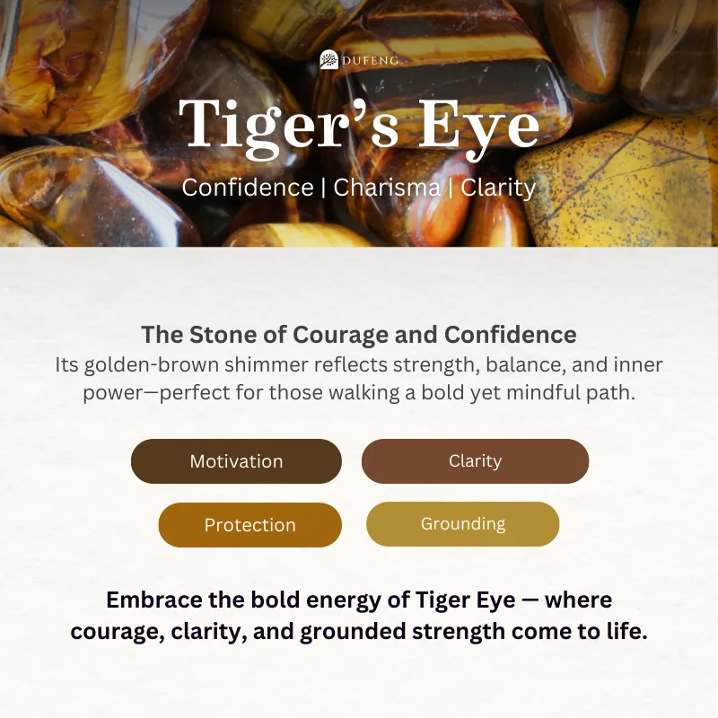Dufeng - Roots and Reflections Tiger's Eye Crystal Bracelet - Image 6