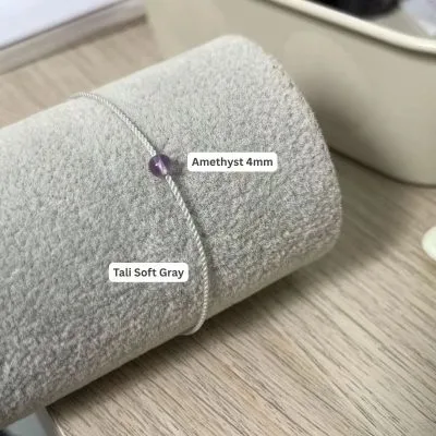 Dufeng - Timeless Gemstone String - Amethyst 4mm, 14-15cm