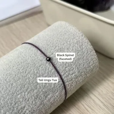 Dufeng - Timeless Gemstone String - Black Spinel 3mm, Custom Size