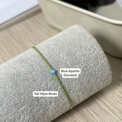 Dufeng - Timeless Gemstone String - Blue Apatite 3mm, 16-17cm