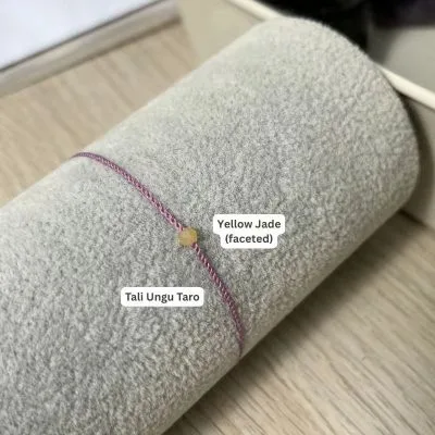 Dufeng - Timeless Gemstone String - Yellow Jade 3mm, 16-17cm