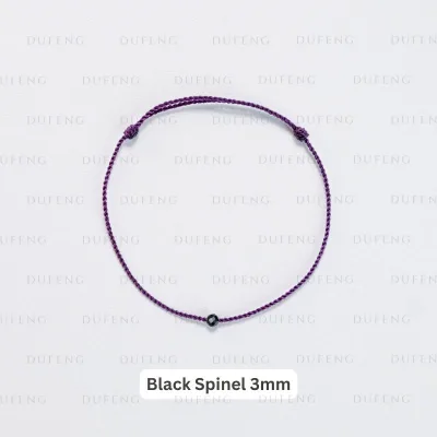 Dufeng - Timeless Gemstone String - Black Spinel 3mm, Custom Size