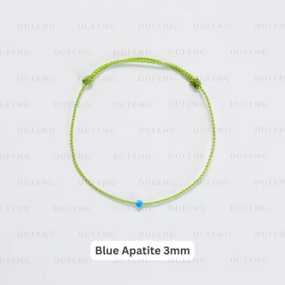 Dufeng - Timeless Gemstone String - Blue Apatite 3mm, 14-15cm