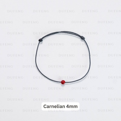Dufeng - Timeless Gemstone String - Carnelian 4mm, 14-15cm