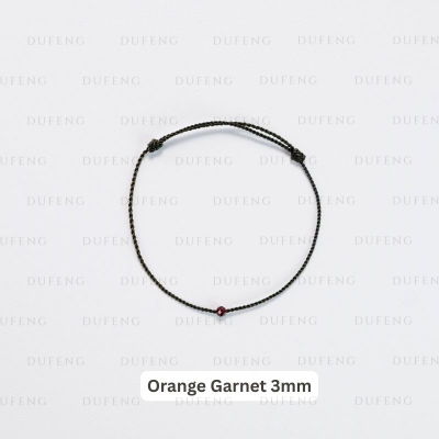 Dufeng - Timeless Gemstone String - Orange Garnet 3mm, 14-15cm