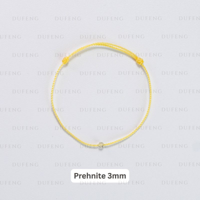 Dufeng - Timeless Gemstone String - Prehnite 3mm, 14-15cm
