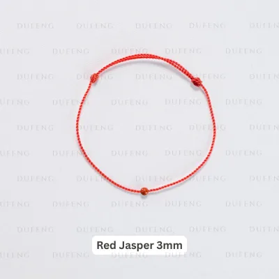 Dufeng - Timeless Gemstone String - Red Jasper 3mm, 14-15cm