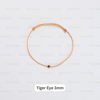 Dufeng - Timeless Gemstone String - Tiger Eye 3mm, Custom Size